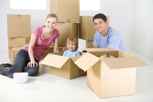 Furniture pick-up service helping remove bulky items from a Roehampton home