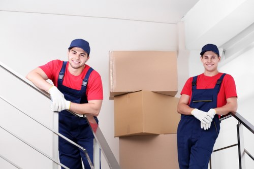 Professional removals in Roehampton with a moving van outside a residential street
