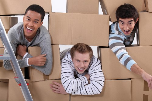 Furniture and boxes prepared for house removals in Roehampton
