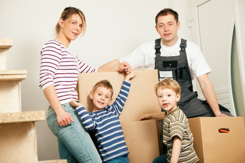 Removal team preparing a home move in Roehampton