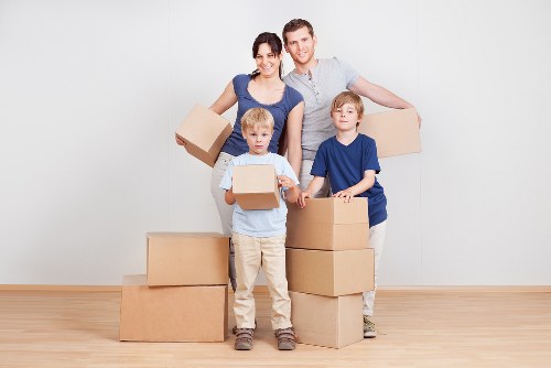 Moving boxes and packing supplies for a home move in Roehampton