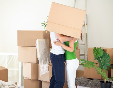 Relocation team managing office transport in Roehampton