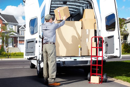 A well-planned family move in Roehampton with packed boxes