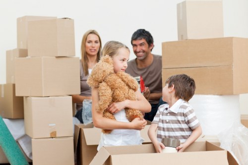 Careful loading and unloading during a Roehampton relocation